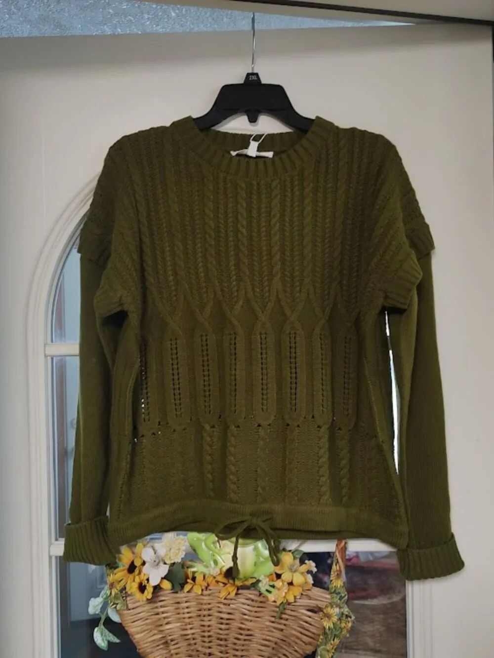 New Work Shop Republic Green Sweater Size Women's M